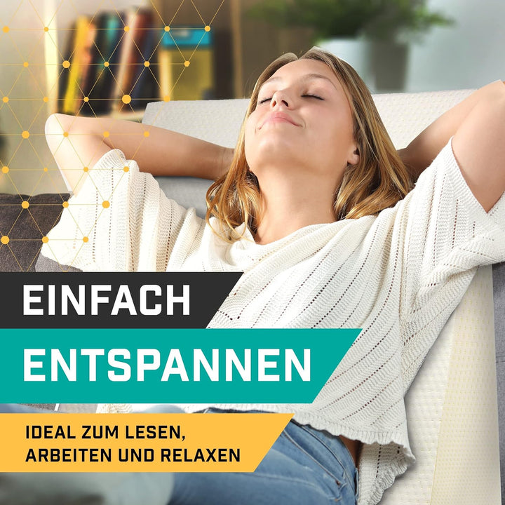 Purovi Keilkissen für Bett und Couch – Ideal als Lesekissen, Rückenlehne im Bett oder zum Füsse hoch
