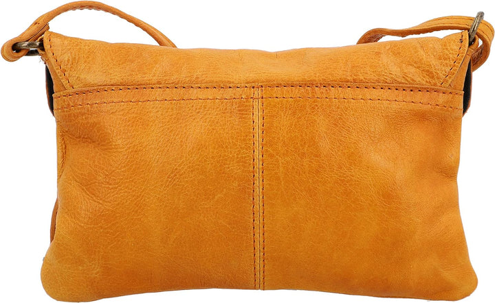 Gusti Umhängetasche Leder - Karisma Handtasche Ledertasche Vintage Braun, Braun