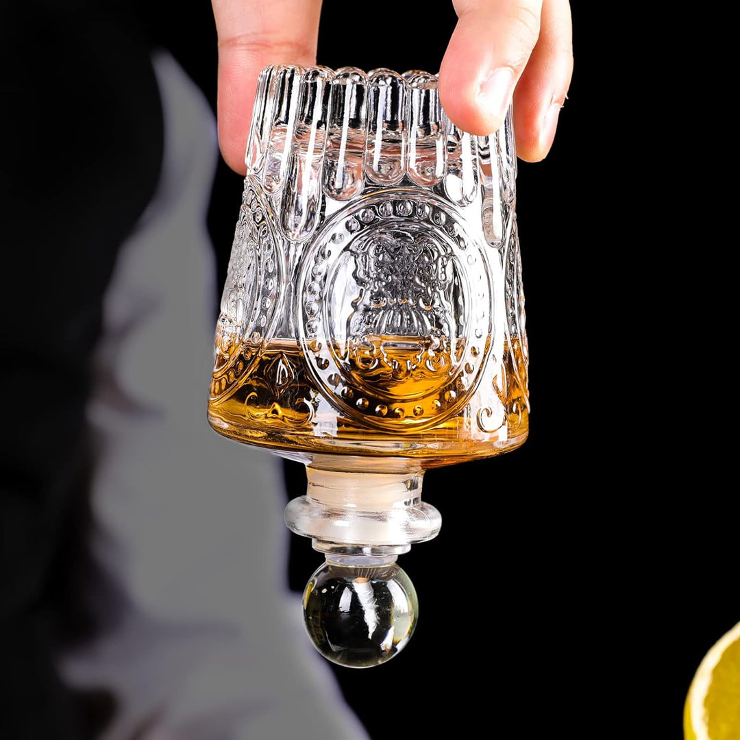 SuproBarware Bitterflasche Glasdasher für Cocktails 4 Stück – Glasflaschen mit Armaturenbrettverschl