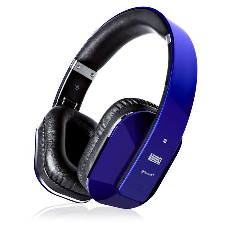 August EP650 - Bluetooth Kopfhörer v4.2 NFC mit aptX Low Latency - Stereo Over Ear Headphones Audio