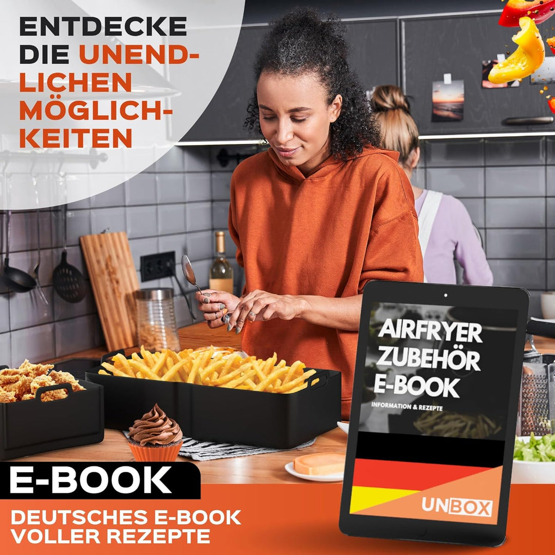 UNBOX Höheres Ninja Heissluftfritteuse Zubehör für Ninja Foodi Flexdrawer 10,4 L, COSORI Heissluftfr