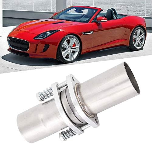 Flansch Auspuff, Universal 2.5in Stahl Quick Fix Auspuff Federbolzen Flansch Reparaturrohr Kit