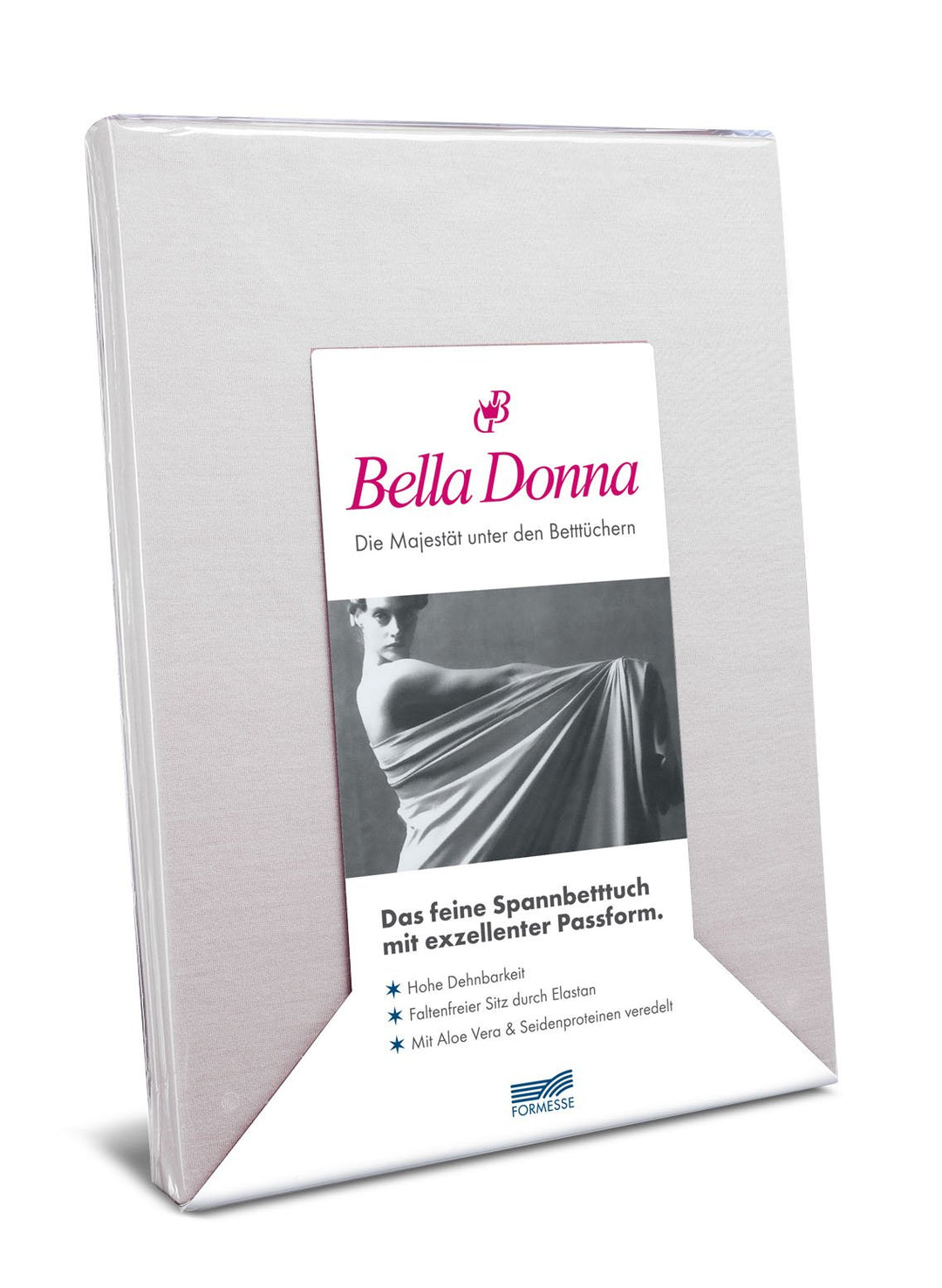 Bella-Donna Bella-Donna Jersey Spannbettlaken, silber, 180 cm x 200 cm, 180 cm x 200 cm 0520 Silber