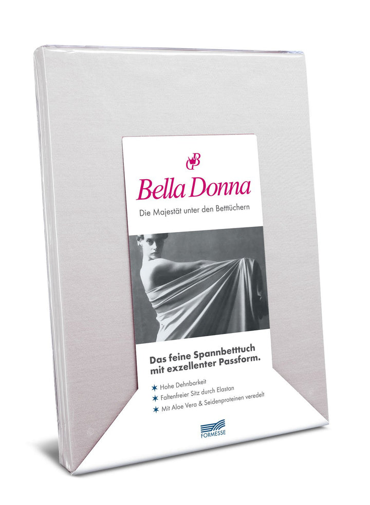 Bella-Donna Bella-Donna Jersey Spannbettlaken, silber, 180 cm x 200 cm, 180 cm x 200 cm 0520 Silber