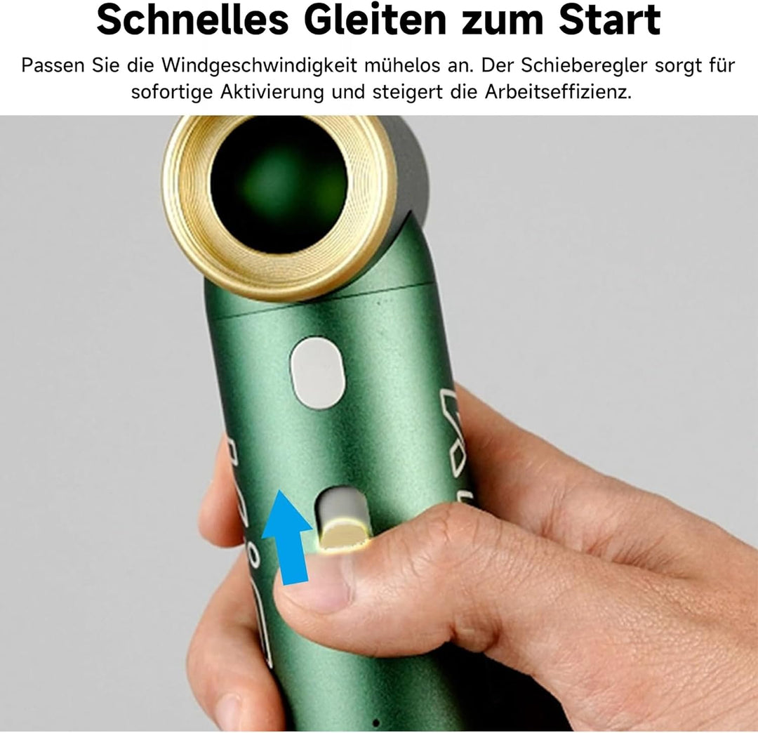 Kica JetFan 2S Kit Elektrischer Air Duster – Metallgehäuse, 117.000 U/min, stufenlose Steuerung & Tu