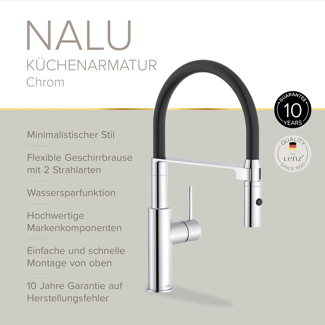 Lenz NALU Küchenarmatur chrom 46070202, Chrom