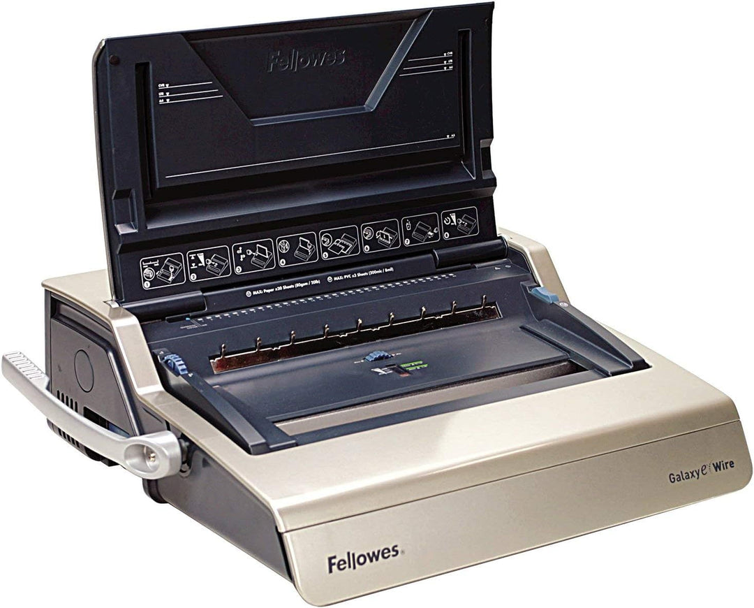 Fellowes Profi Drahtbindegerät Galaxy-E Wire platin/anthrazit elektrisch, elektrisch