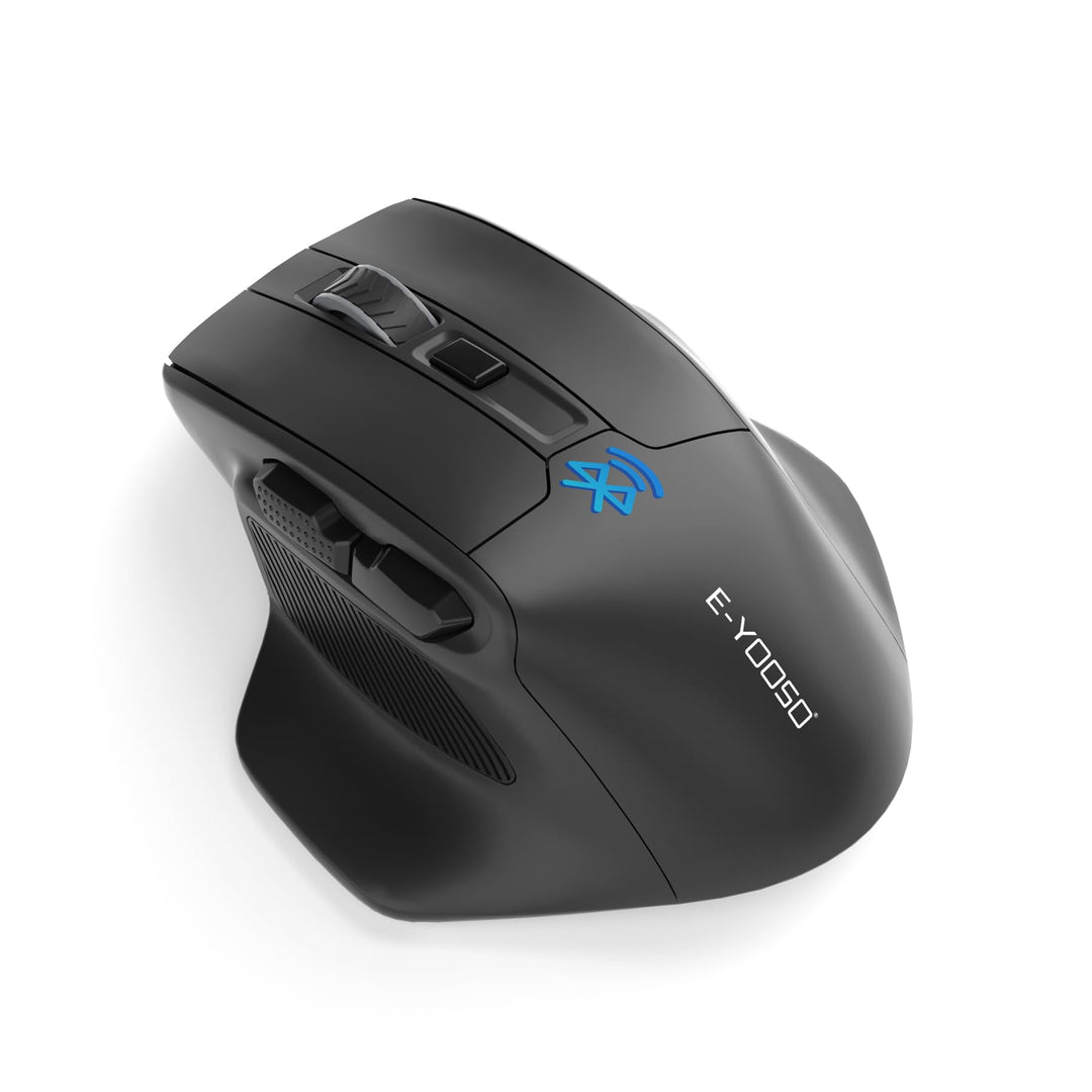 Bluetooth-Maus Grosse Maus für grosse Hände, Wireless Mouse Kabellos mit Tri-Mode (Bluetooth 5.0/4.0
