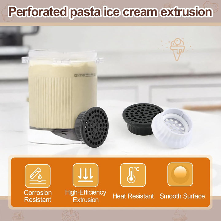YHX-OU 2 Stück Spaghetti EIS Aufsatz für Ninja Creami Swirl Softeismaschine