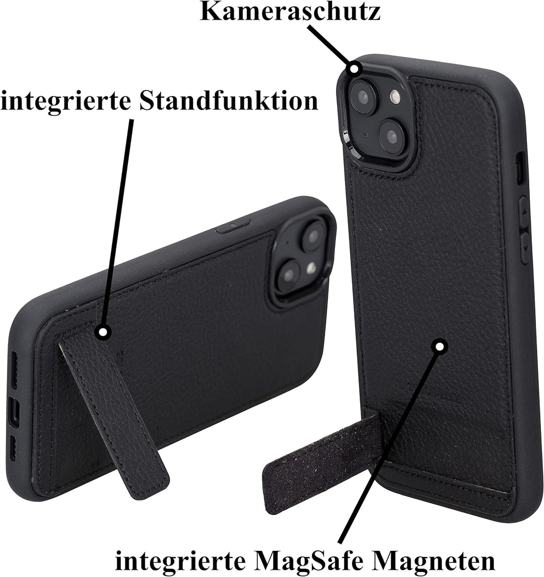 Solo Pelle Lederhülle für das iPhone 14 Plus in 6.7 Zoll Case Leder Hülle Ledertasche Backcover aus