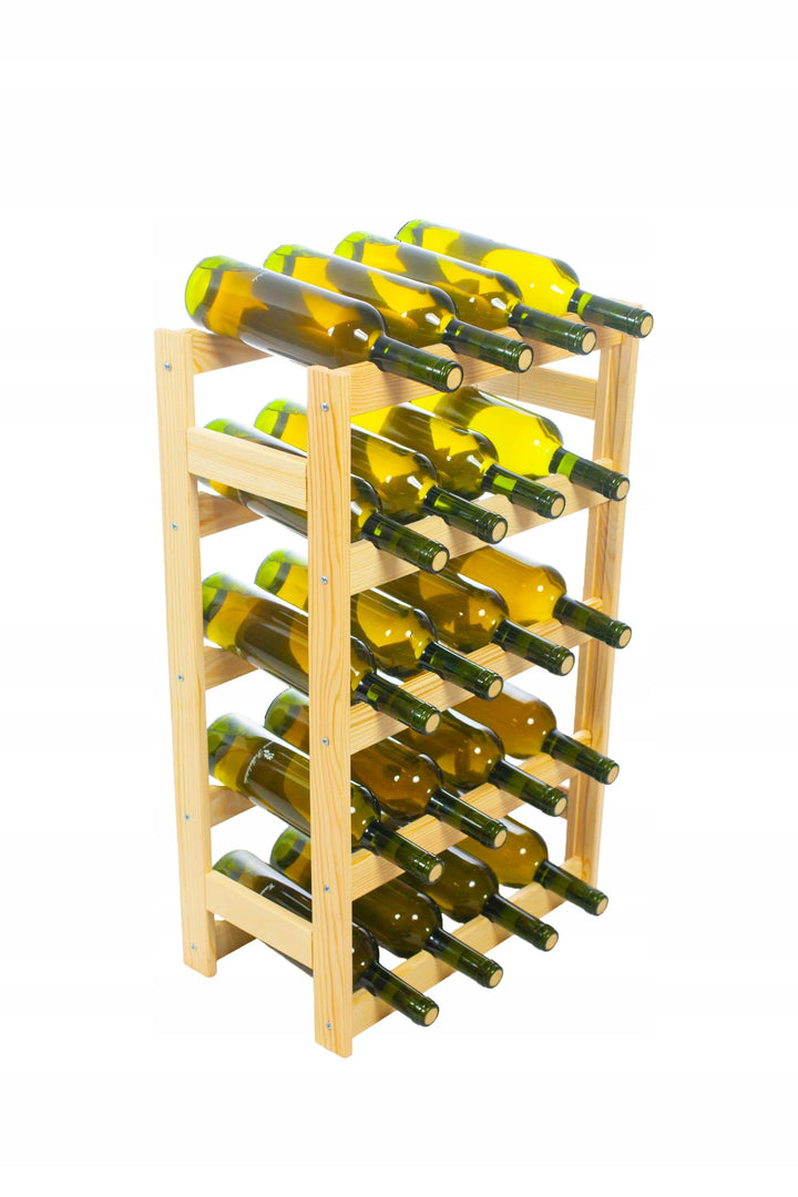 Weinregal Holz 20 Flaschen Natur 44x70x25 cm Wine Rack Regal Flaschenregal Weinflaschenregal Getränk