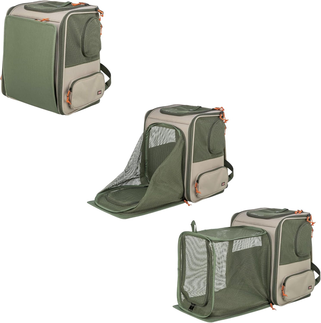 TRIXIE Hunde Rucksack Rocco - beige/olivgrün