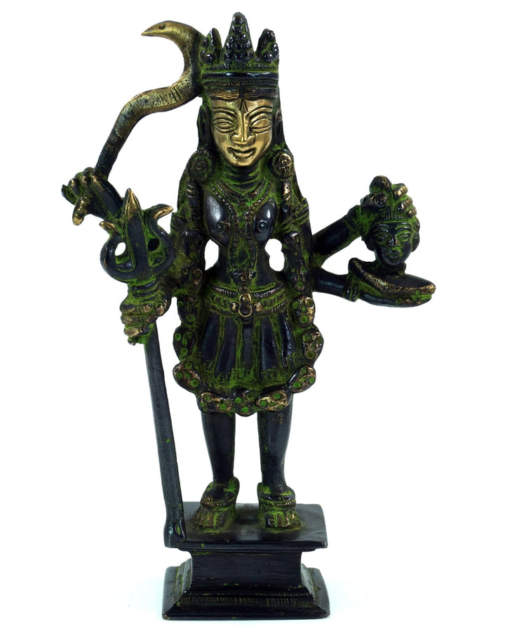 GURU SHOP Messingfigur, Statue Kali 19 cm - Motiv 1, Motiv 1