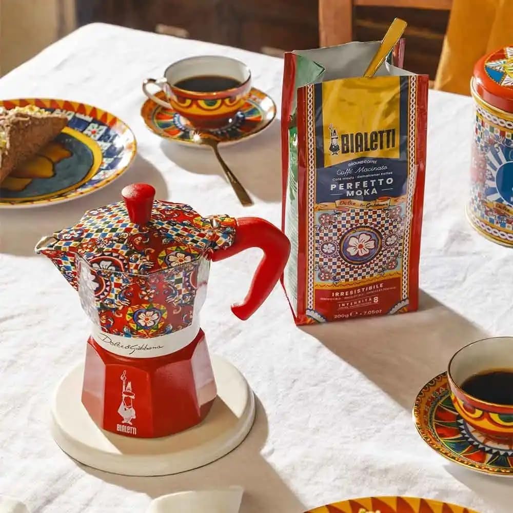 Cafetière italienne Bialetti Moka Express 0005327 3 Tasses D et G Rouge 通常 Mehrfarbig, 通常 Mehrfarbig