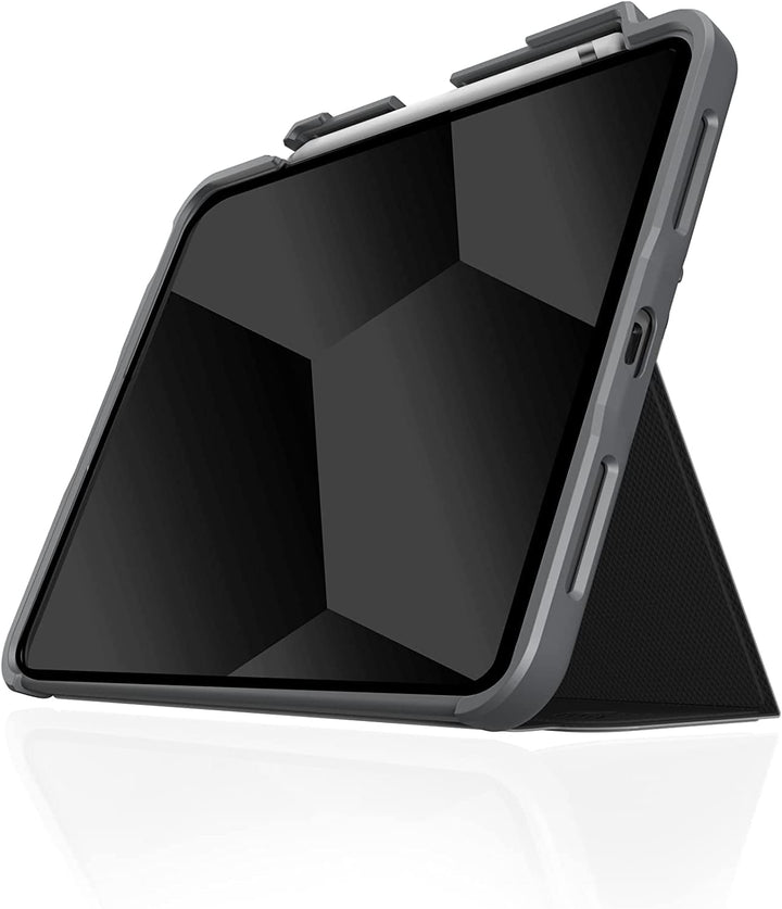 STM Dux Plus Schutzhülle kompatibel mit Apple iPad 10.9" 10. Generation (2022) Schwarz (Militär Stan