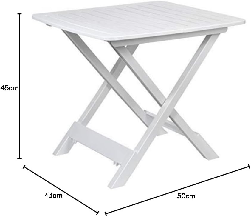 ACT Campingtisch Beistelltisch 43x45x50cm Weiss klappbar Kunststoff Klapptisch