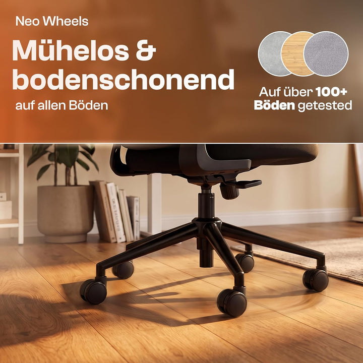 Charlie Bürostuhl ergonomisch [ORIGINAL] Mit 7 Komfort-Einstellungen | Schreibtischstuhl ergonomisch