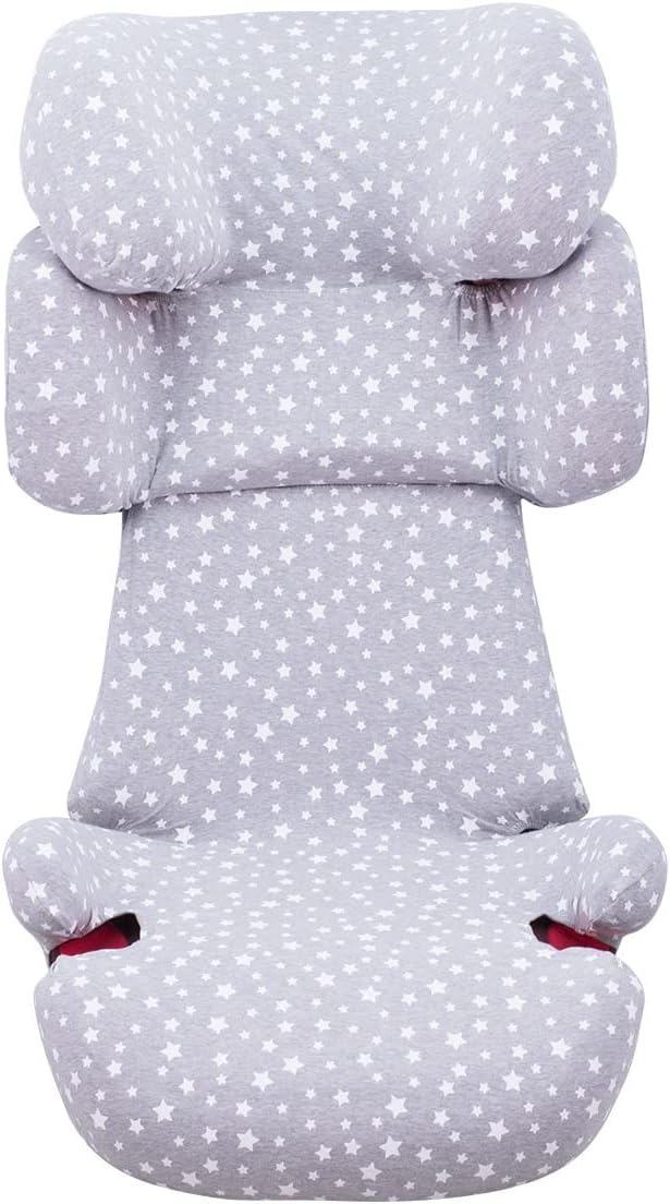 JYOKO Kids Bezug für Autositz Kompatibel mit Cybex Solution Fix (White Star), White Star