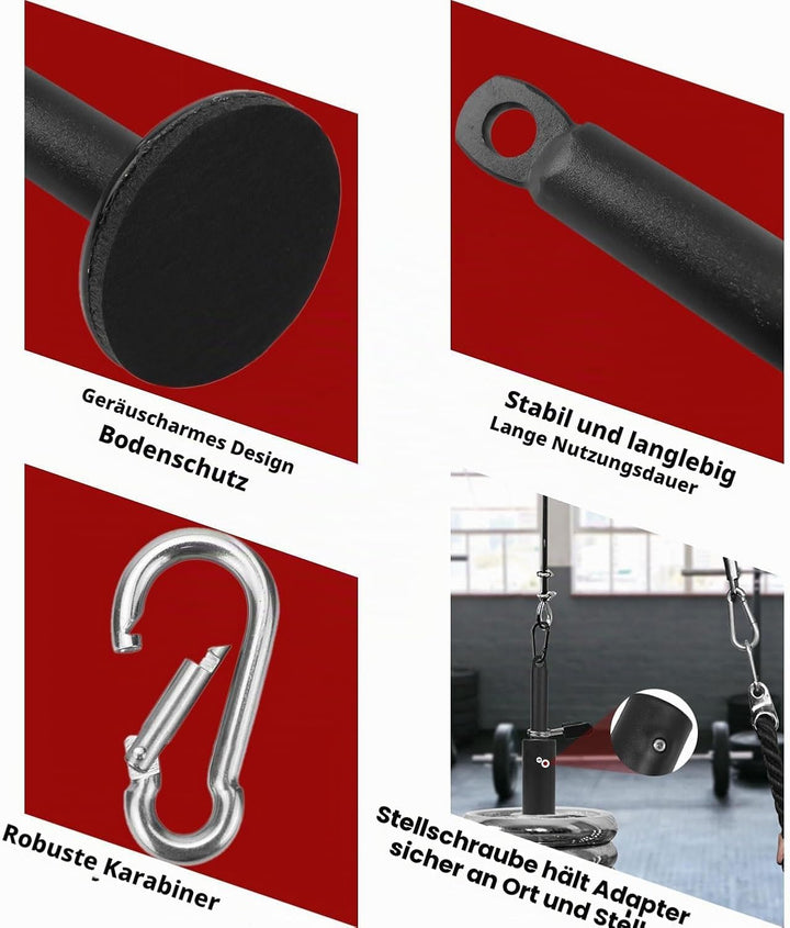 Favuit Ladestift, Fitness Gewichtsplatte Ladestift 25mm Kabelzug Latzug Lifting Weight Plate Loading
