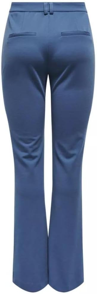 ONLY Damen Onlpeach Mw Flared Pant TLR Noos Hose, Ensign Blue
