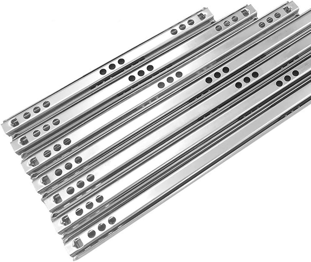 Vogueing Tool Schubladenschiene, 1 Paar, 17 mm breit, aus Metall, kugelgelagerte Schubladenschiene f