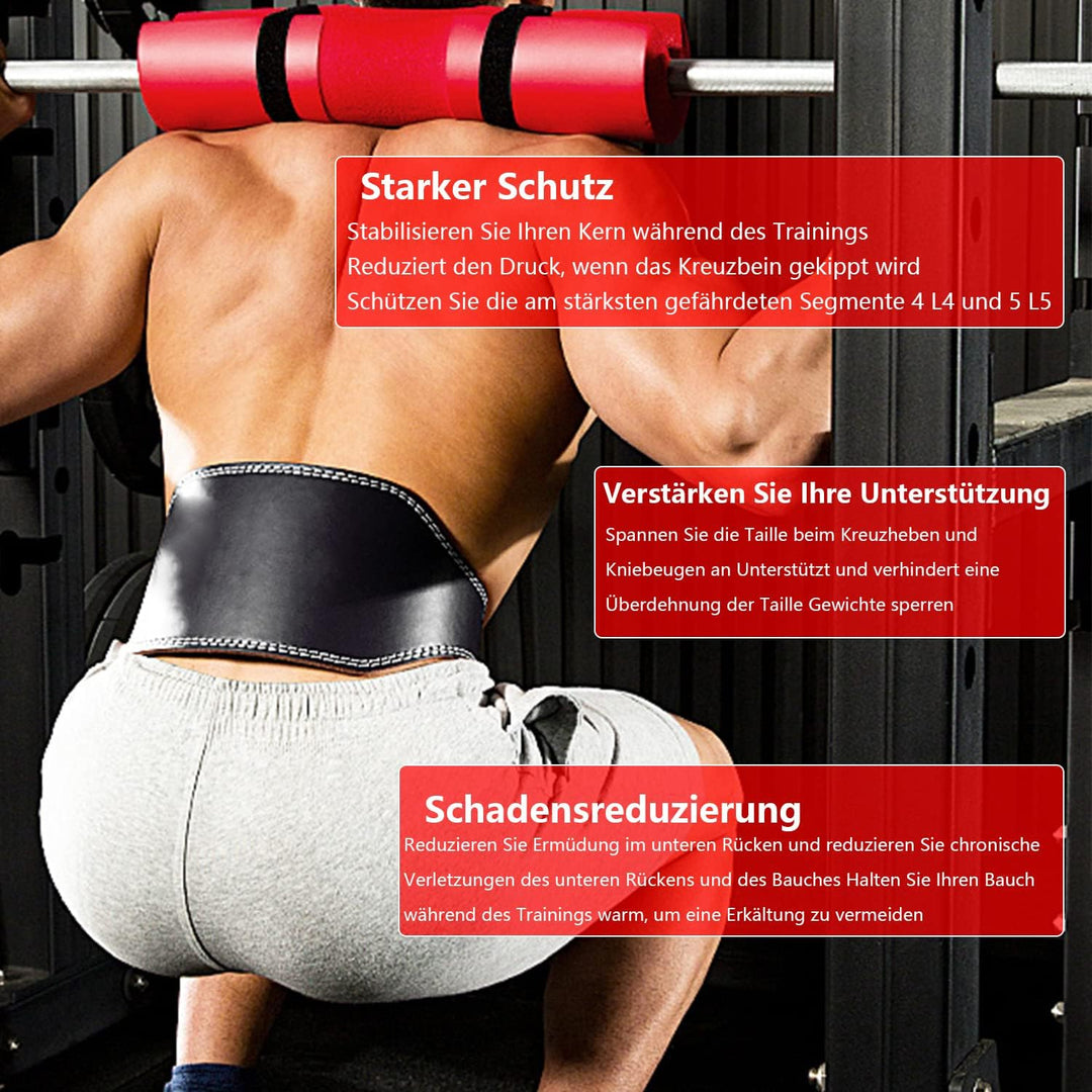 14cm Breit Gewichthebergürtel 120cm Längen Leder weightlifting gym belt Verstellbar Lendenwirbelunte