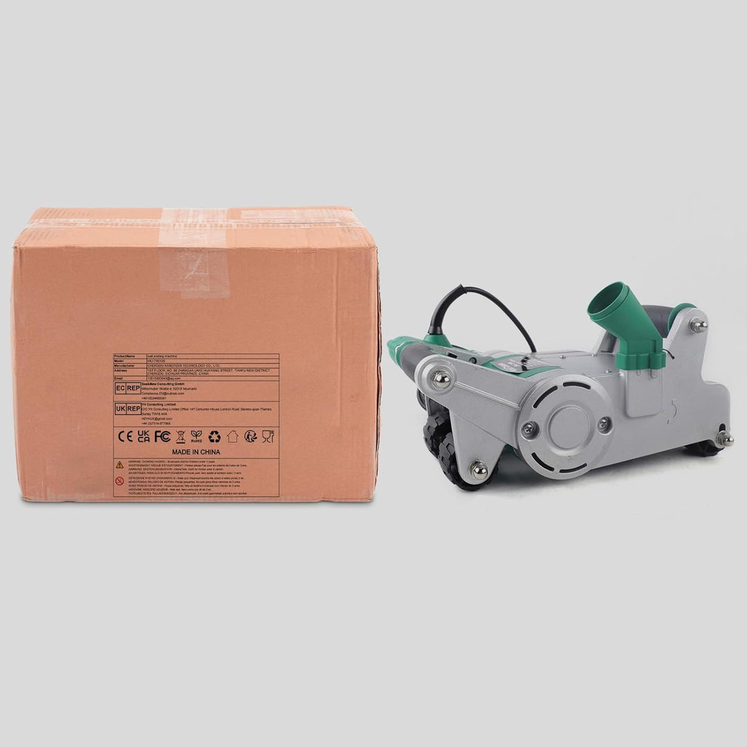 Wandschlitzmaschine 1100W 220V Mauerfräse Grün Aluminiumlegierung Elektrische Wandschlitzmaschine, 3