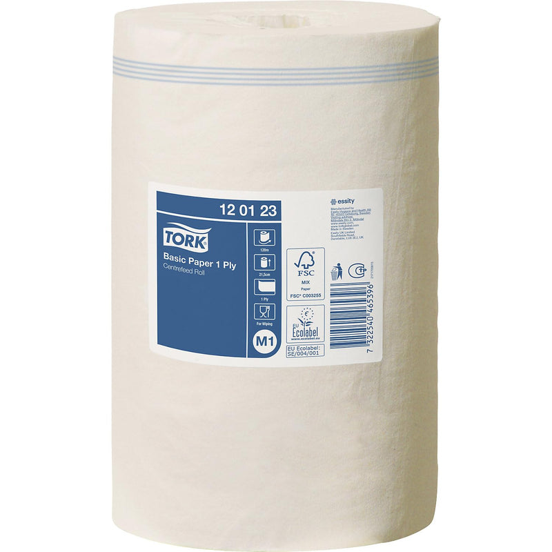 Tork 120123 Basic Mini Centerfeed Polierpapier, 1-lagig, M1