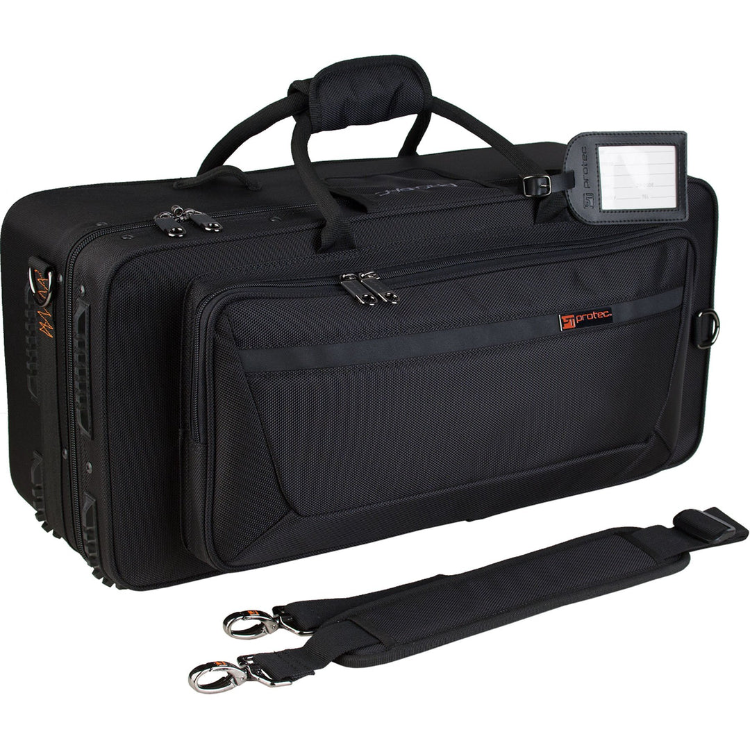 Protec iPac Trompetenkoffer für 2 Instrumente, Schwarz Doppelhorngehäuse, Doppelhorngehäuse