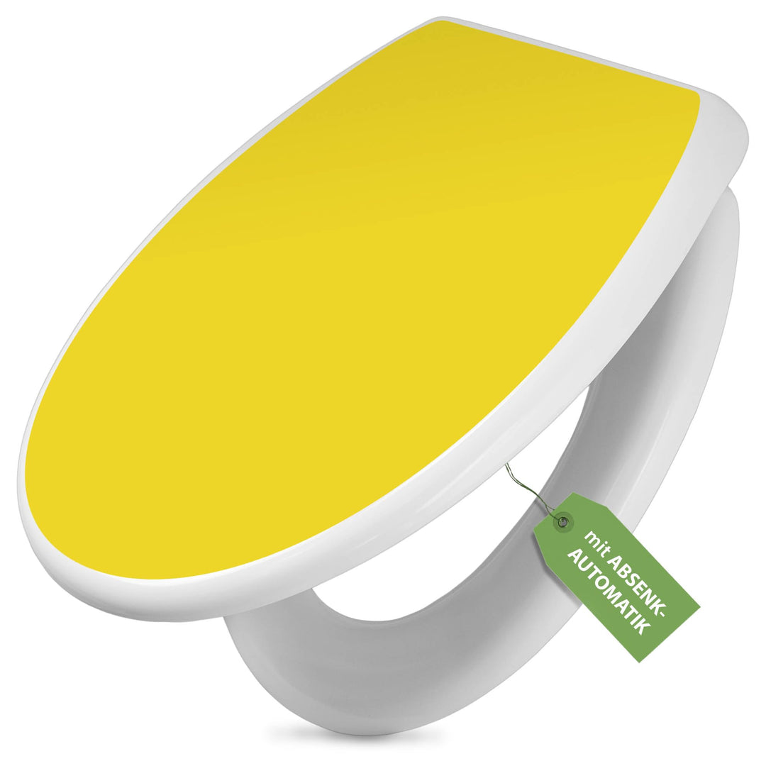 banjado Toilettendeckel mit Absenkautomatik 44,5x37cm - Soft Close Toilettensitz - WC Sitz mit Absen