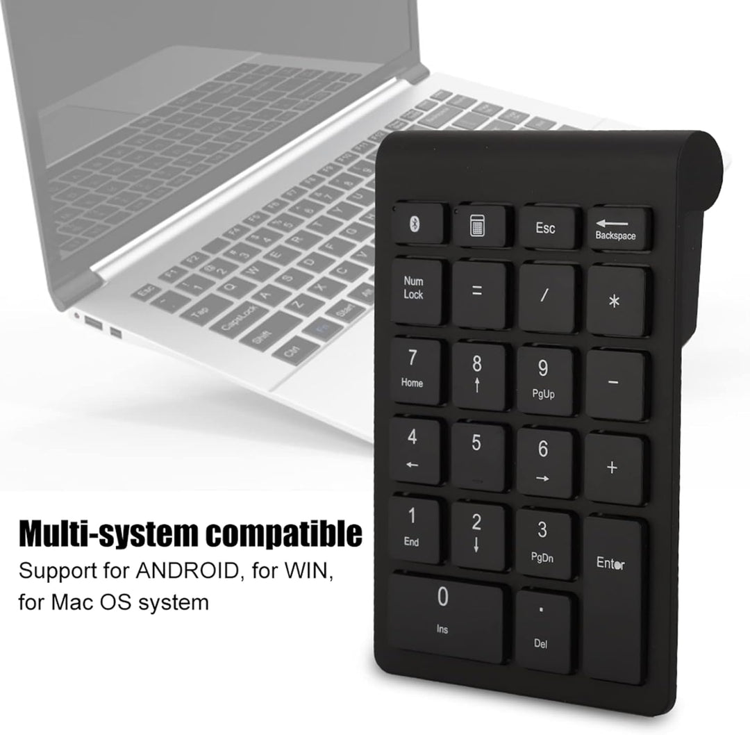 BT304 Wireless Numeric Keypad-Ergonomisch, Ultra Dünn, Kompatibel mit Bluetooth 5.0 für Android, Win