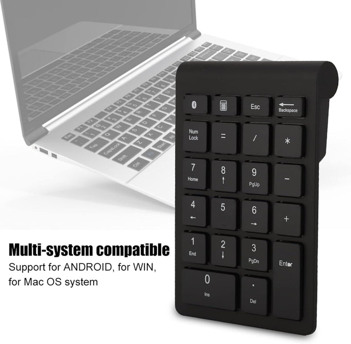 BT304 Wireless Numeric Keypad-Ergonomisch, Ultra Dünn, Kompatibel mit Bluetooth 5.0 für Android, Win