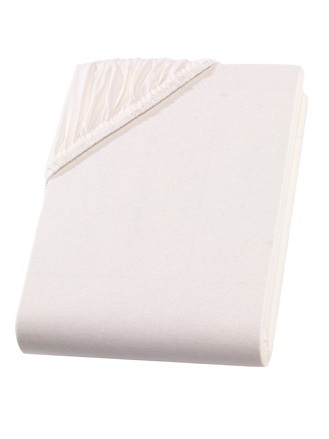 Split Topper Spannbettlaken/Spannbetttuch - Natur - Jersey - 180x200-200x200 cm - 10cm Steghöhe - 16