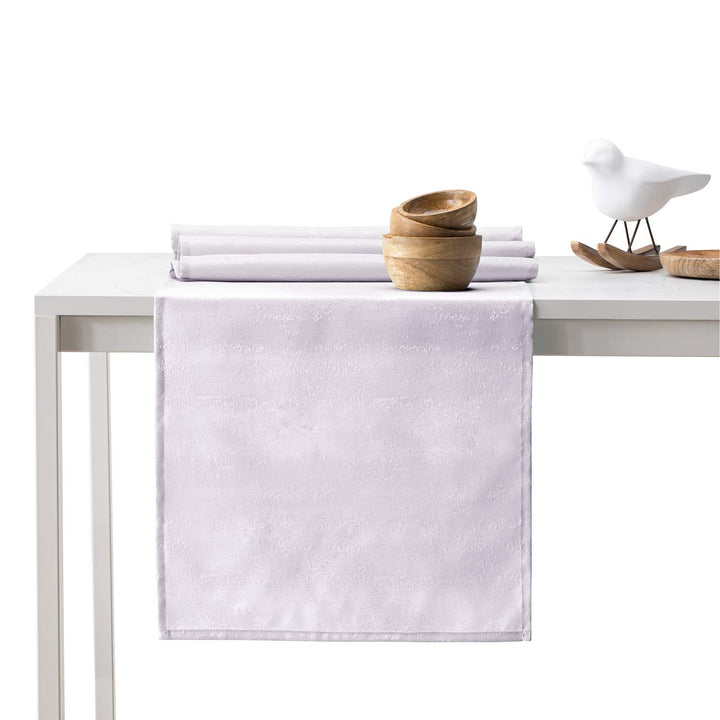 AmeliaHome Tischläufer Set 35x250 cm und 115x250 cm Lotuseffekt Wasserabweisend Schlangenhautmuster