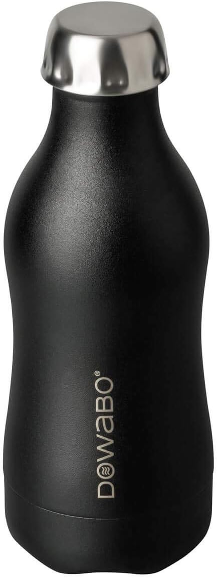 Dowabo Isolierflasche - Edelstahl Trinkflasche, BPA-frei, kohlensäuredicht, auslaufsicher - inklusiv
