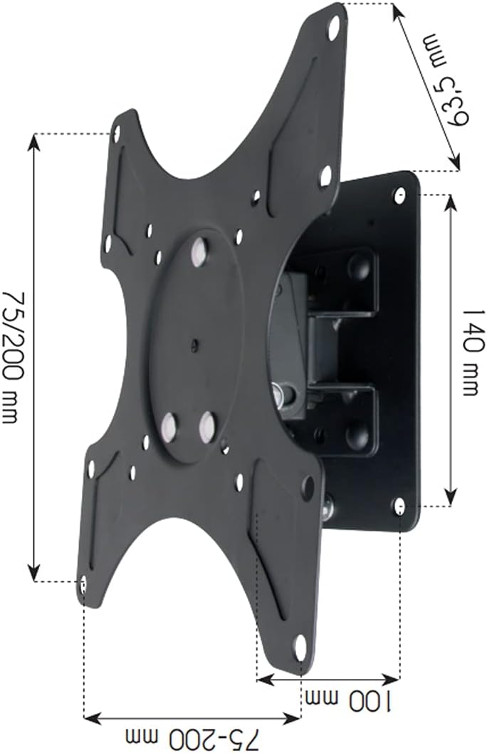 Techly ICA-LCD-2900B Wandhalterung LCD TV LED 48.26 cm (19 Zoll)-93.98 cm (37 Zoll) mit neigung Schw