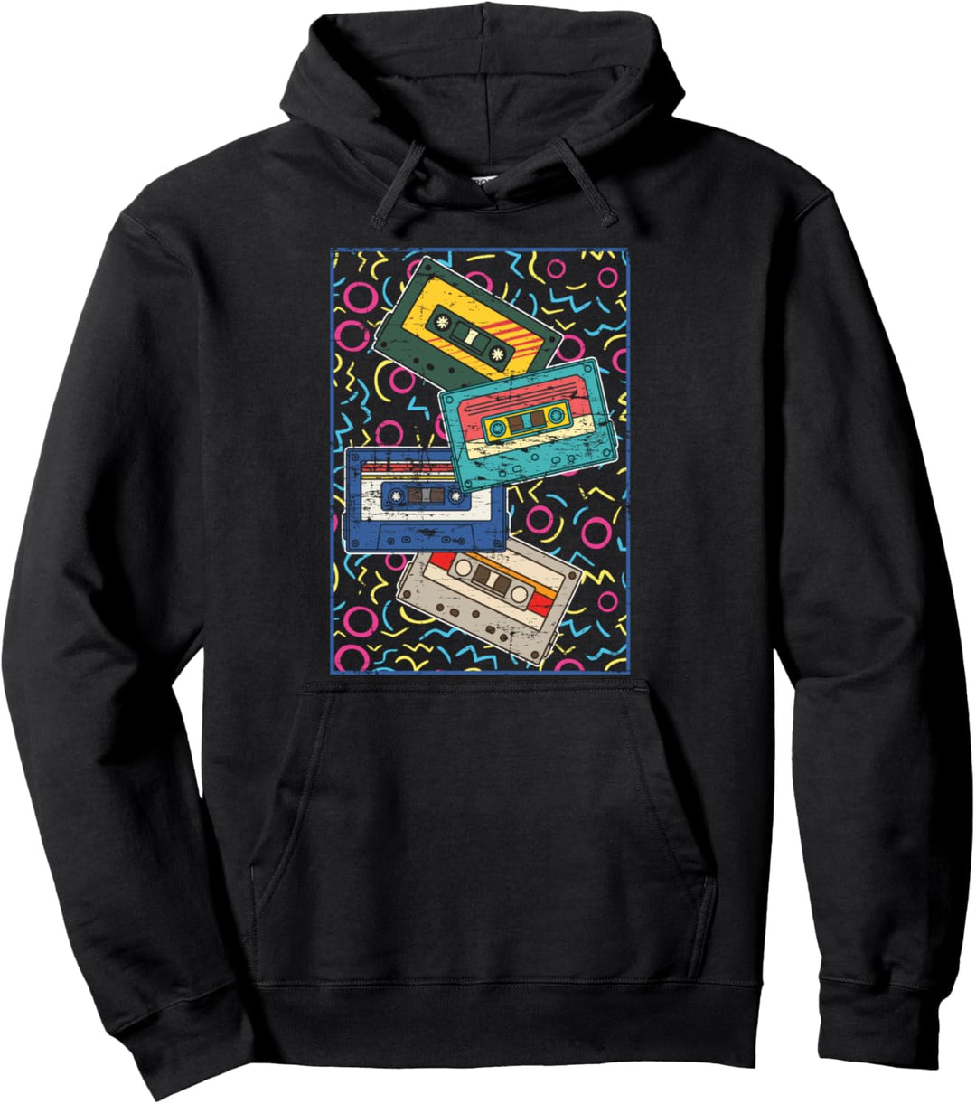 1980er Musik Achtziger Retro Mixtape 80er Kassette Pullover Hoodie