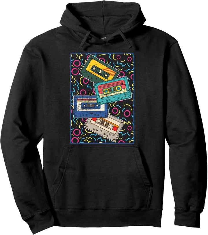1980er Musik Achtziger Retro Mixtape 80er Kassette Pullover Hoodie
