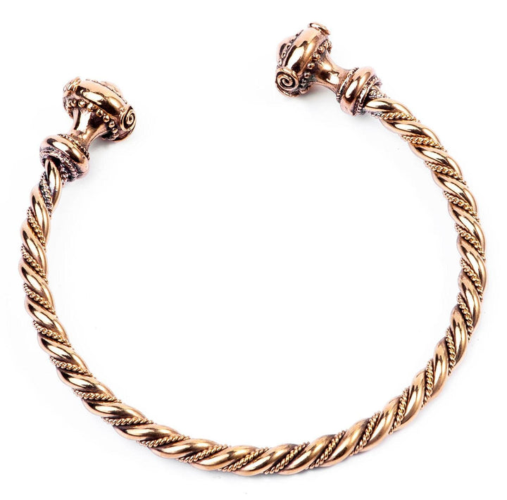 Windalf Celtic Bronze Frauen Armreif NARISCA Ø 5.6 cm Latènezeit Schildmaid Armschmuck Vintage Handa