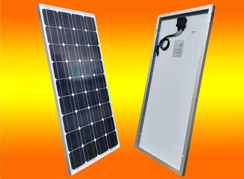 130 Watt 12V Solarmodul Monokristallin - Solarpanel - PV-Modul - Solar Photovoltaik - Camping GmbH