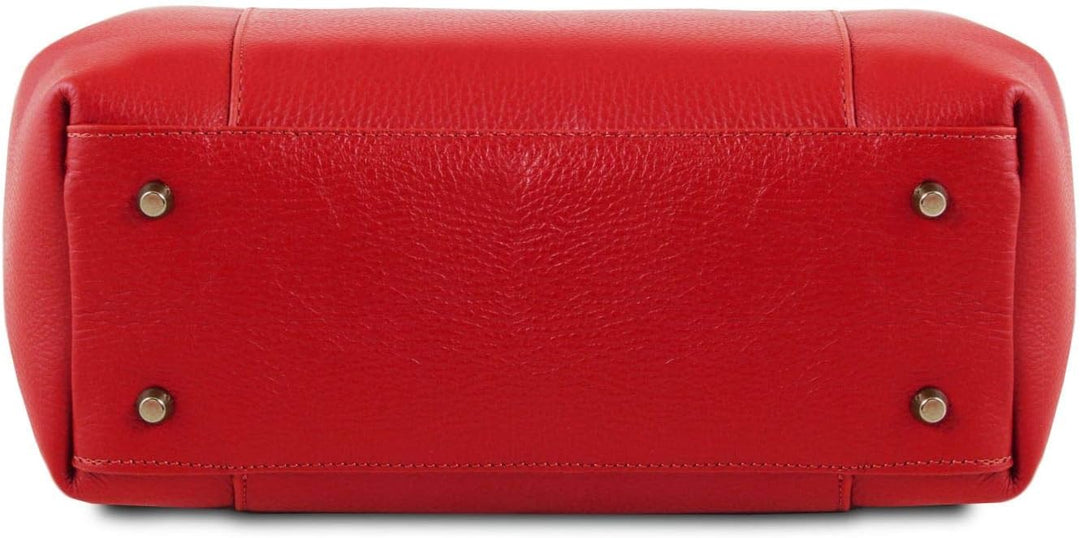 Tuscany Leather Tulipan Ledertasche Lipstick Rot, Lipstick Rot