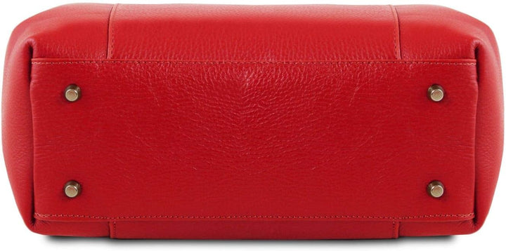 Tuscany Leather Tulipan Ledertasche Lipstick Rot, Lipstick Rot