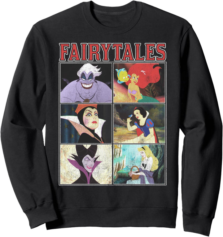 Disney Princess Villain And Princess Fairytales Panels Sweatshirt