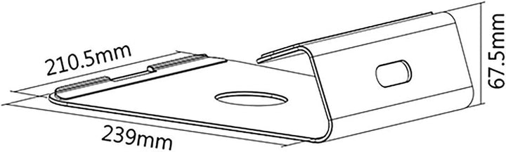 RICOO Laptop Ständer für MacBook MTS-01Aliminium Notebook 11-15 Zoll Kühlung / 11"/28cm - 15"/38cm Z