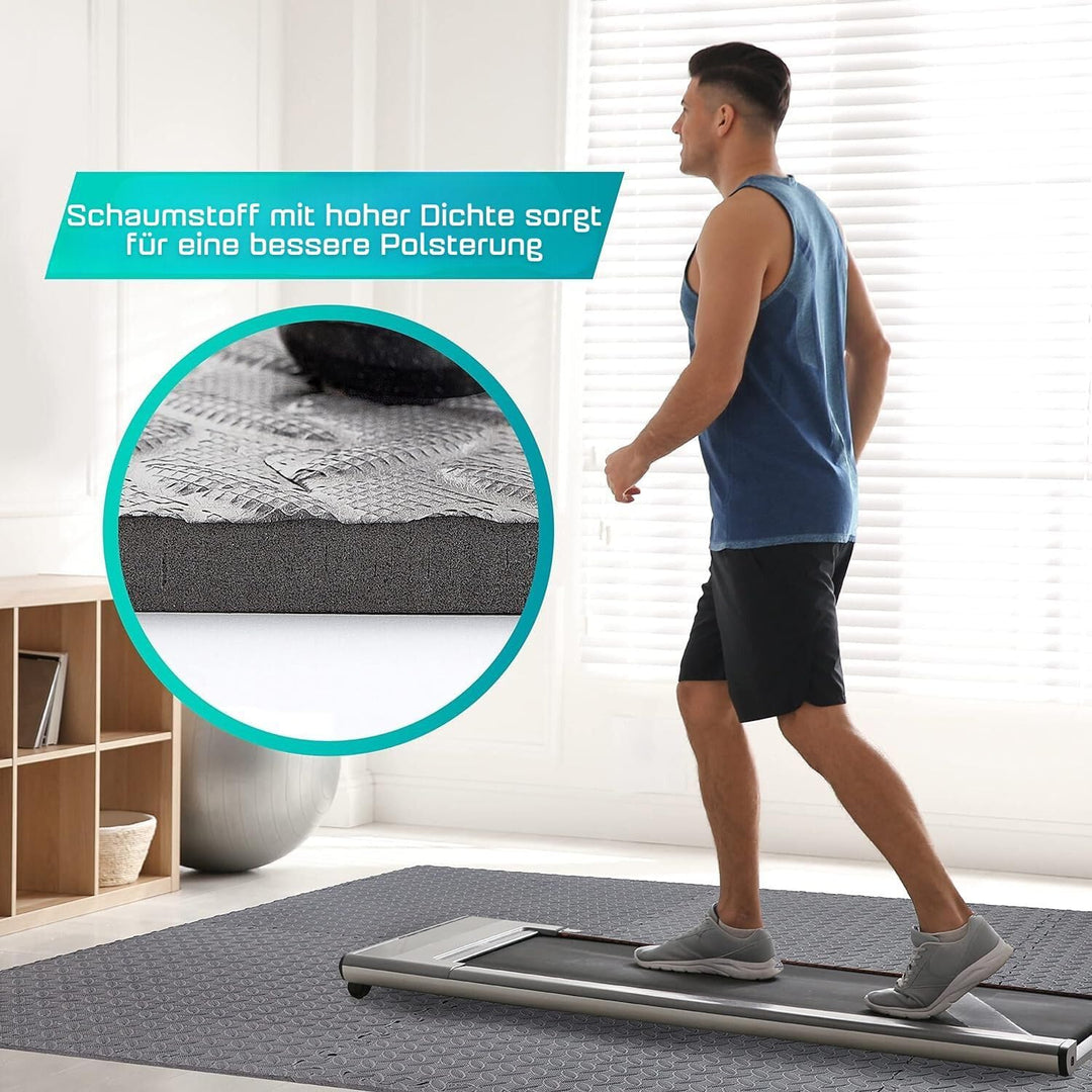 Yes4All Schaumstoffmatten mit Bordüre – ineinandergreifende Bodenmatten für Fitnessgeräte – Eva-Bode