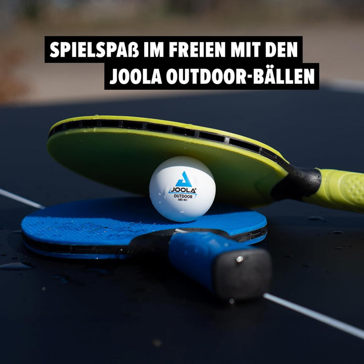 JOOLA Tischtennis Set Vivid Outdoor 2 Tischtennisschläger + 3 Tischtennisbälle + Tischtennishülle, L