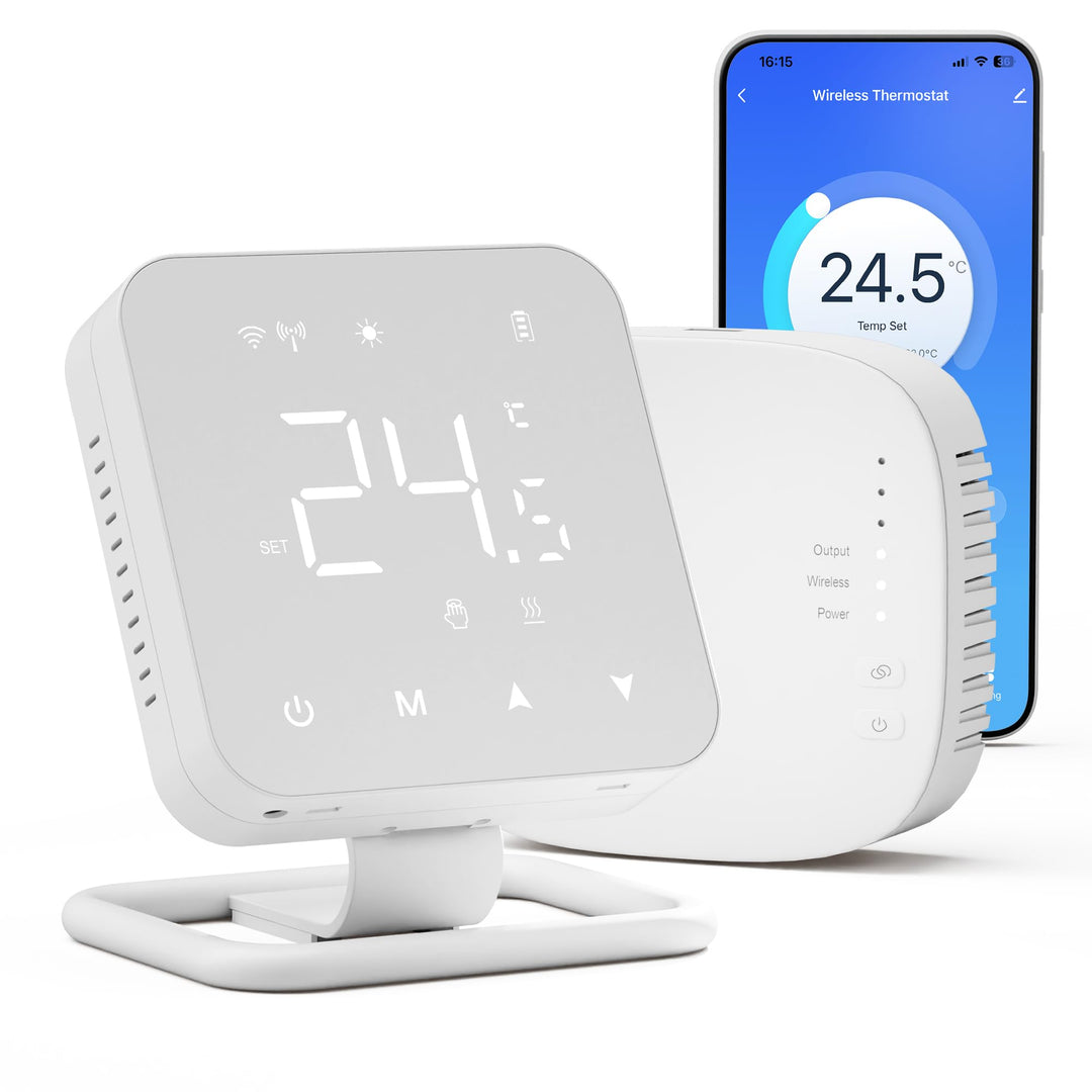 Beok Thermostat Fussbodenheizung WiFi Für Wasser Fussbodenheizung und Gaskessel, Tuya Smart Raumther