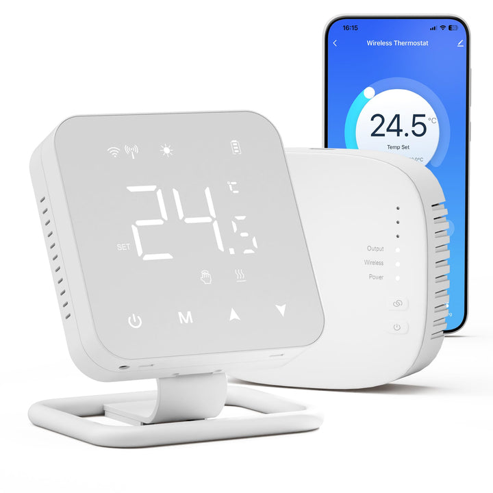 Beok Thermostat Fussbodenheizung WiFi Für Wasser Fussbodenheizung und Gaskessel, Tuya Smart Raumther