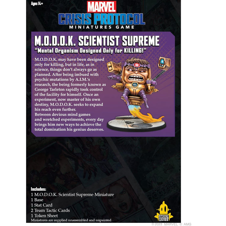 Atomic Mass Games Marvel Crisis Protocol M.O.D.O.K. Scientist Supreme Character Pack,Miniatur-Kampfs