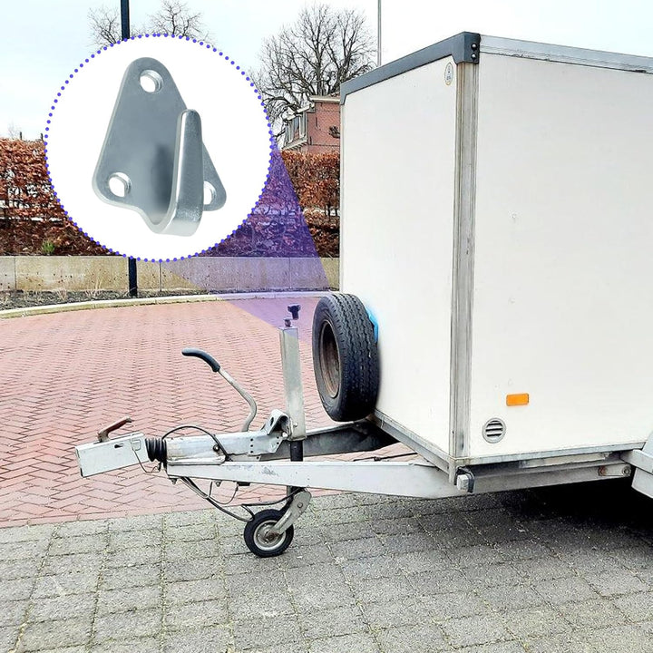 24 Stück Dreiloch Planenhaken, Abspannhaken aus Verzinktem Guss Netzhaken Befestigungshaken Robuste